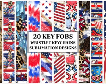 Key Fob Wristlet sublimation bundle, Keychain sublimate, Key Fob Designs, Key Chain Sublimation png, Wristlet Template, Digital Designs