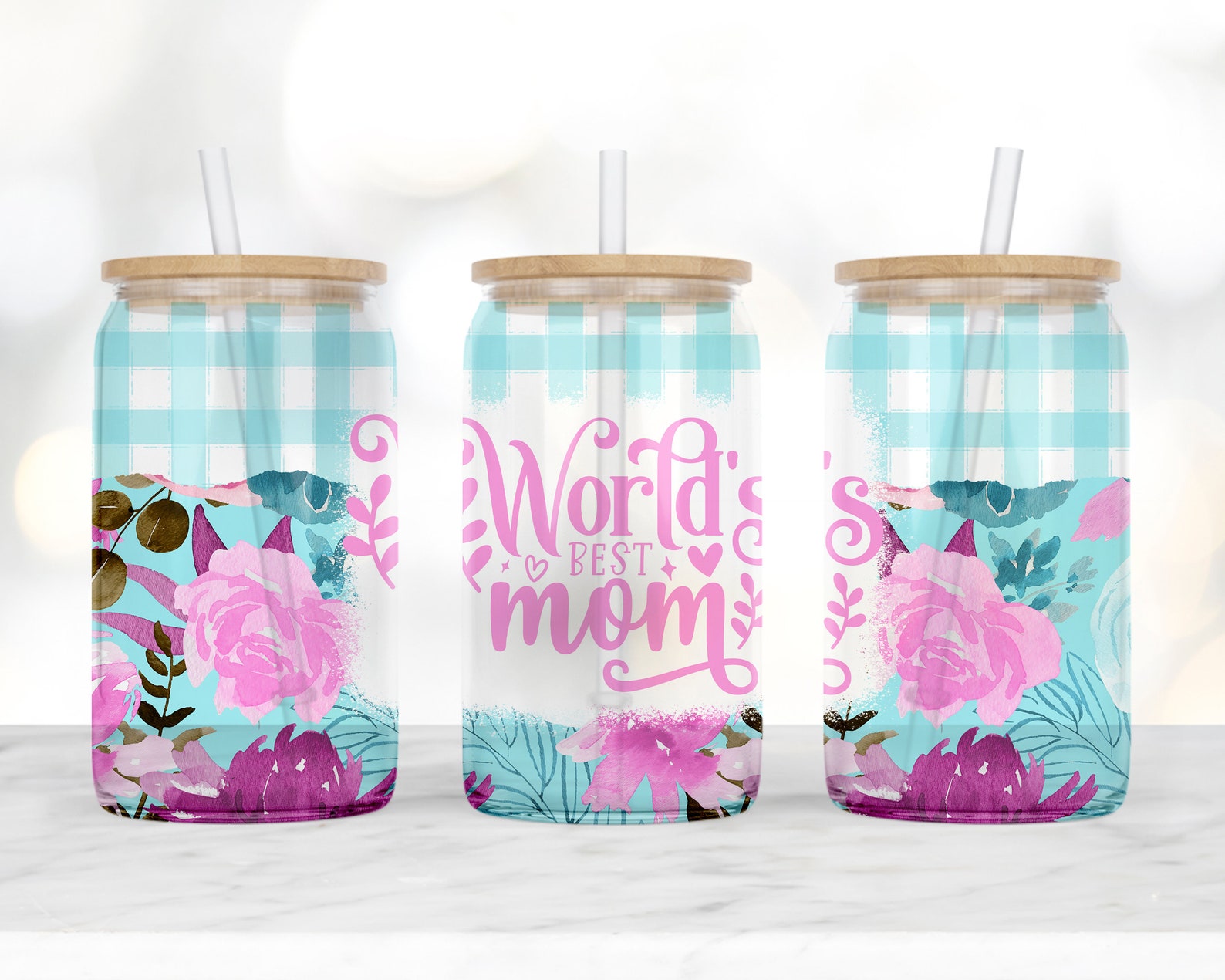 16oz Libbey Glass Can Sublimation Designs, Mom Mother Mama, Mother's ...