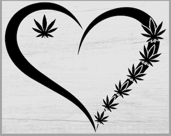 Marijuana Leaf In Heart DIY Cookie Wall Craft Stencil - 3.5 Inch - Foto 10
