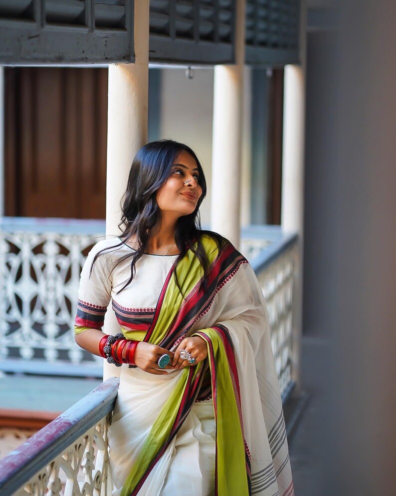 Pure Cotton Saree with Blouse
