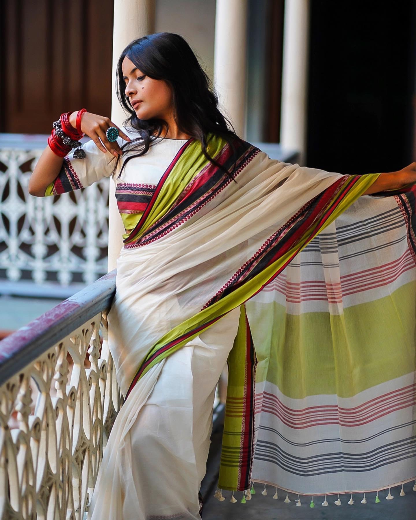 Pure Cotton Saree with Blouse main image 0