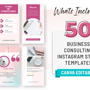 Plantillas para historias de Instagram de consultores de negocios, Canva editable, marketing para impulsar las redes sociales, coaching profesional de marca. imagen 7