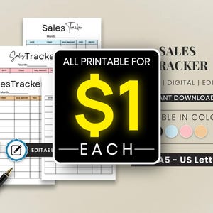Printable Sales Log Tracking Template, Printable Sales Log, Sales Tracking Template, Sales Record Sheet Revenue Tracker Daily Sales Tracking