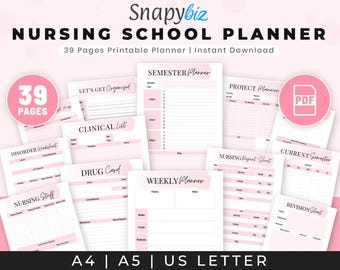 Nursing School Planner: guida allo studio, appunti e organizzatore clinico (download digitale)
