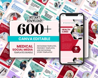 Medical Social Media Canva Templates: Doctor, Clinic, Health (606 Templates)