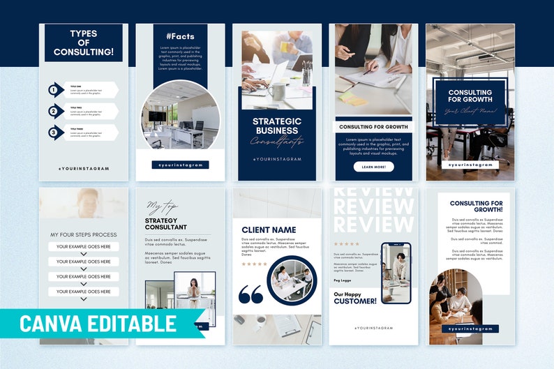 Business Development Instagram Canva Story Template, Corporate ...