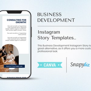 Business Development Instagram Canva Story Template, Corporate ...