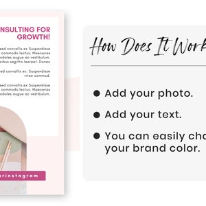 Plantillas para historias de Instagram de consultores de negocios, Canva editable, marketing para impulsar las redes sociales, coaching profesional de marca. imagen 6