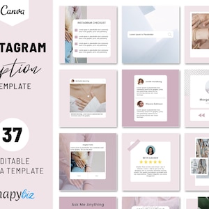 Instagram Captions Templates, Editable Caption Templates, Canva Caption Templates Social Media Captions Business Caption Instagram Templates