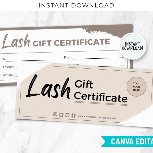 Lash Extension Gift Certificate Etsy Lash Extension Gift Certificate Etsy