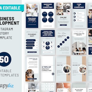 Business Development Instagram Canva Story Template, Corporate Templates, Boost Your Feed, Business Marketing, IG-54