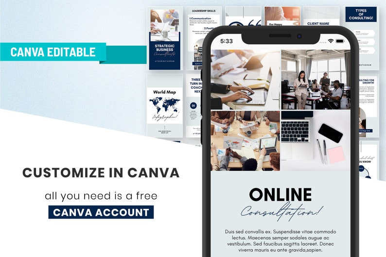 Business Development Instagram Canva Story Template, Corporate ...