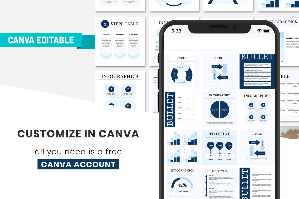 Instagram Canva Template, Chart and Infographic, Social Media, Digital ...
