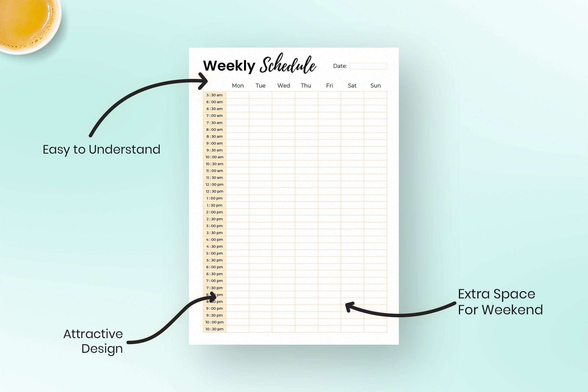 half-hour-weekly-schedule-editable-half-hour-weekly-schedule-etsy
