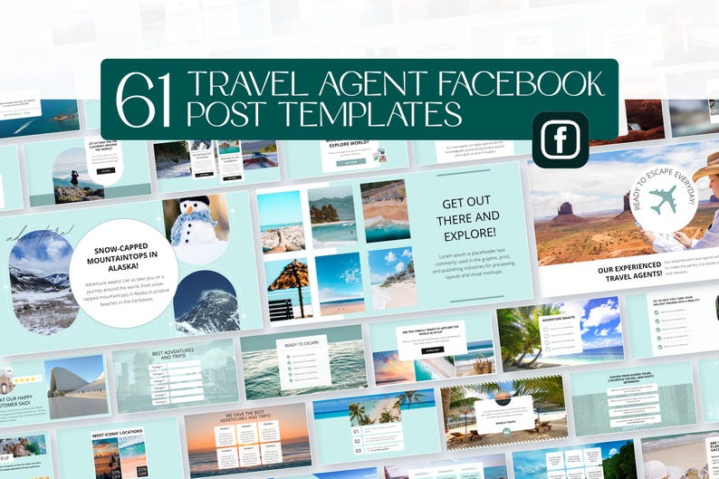 Agent Facebook Post 61 Customizable Travel Facebook Post Templates, Canva Social Media ...