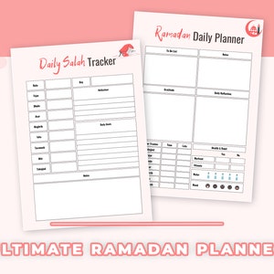 Ramadan 2026 Printable Planner PDF, Prayer & Quran Tracker A4 A5 - Etsy