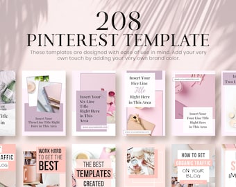 200+ Animated Pinterest Canva Templates Bundle: Marketing Pins