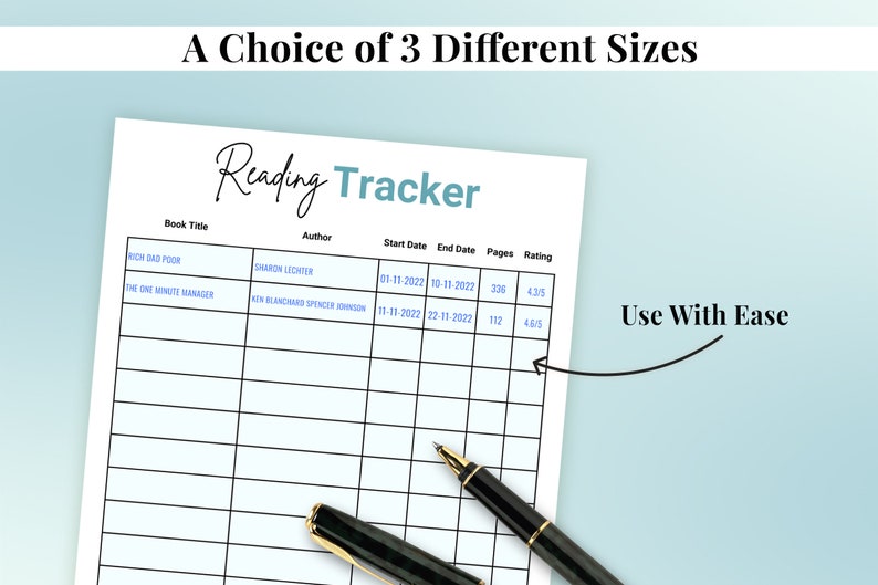 Editable Reading Log Printable Reading Log With Minutes - Etsy
