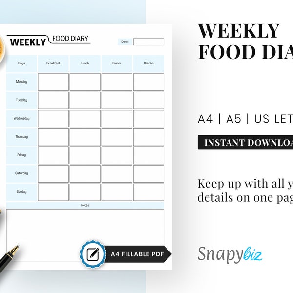 Food Chart, Diet Nutrition, Health And Fitness, Calorie Intake, Vegetarian Vegan, Printable Pdf, Printable Template