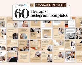 Therapist Instagram Templates, Mental Health Templates, Psychologist Social Media, Counseling, Therapist Instagram Posts
