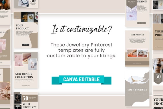 Jewelry Template, Pinterest, Pinterest Girl, Canva Designs