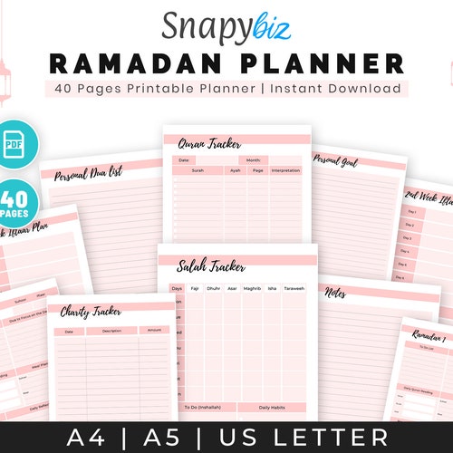 2023 Ramadan Journal Printable Planner Printable Planner PDF - Etsy Finland
