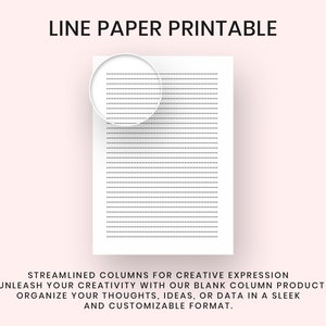Blank Columns Chart Templates: Printable Table Worksheets (PDF, A4, A5 ...