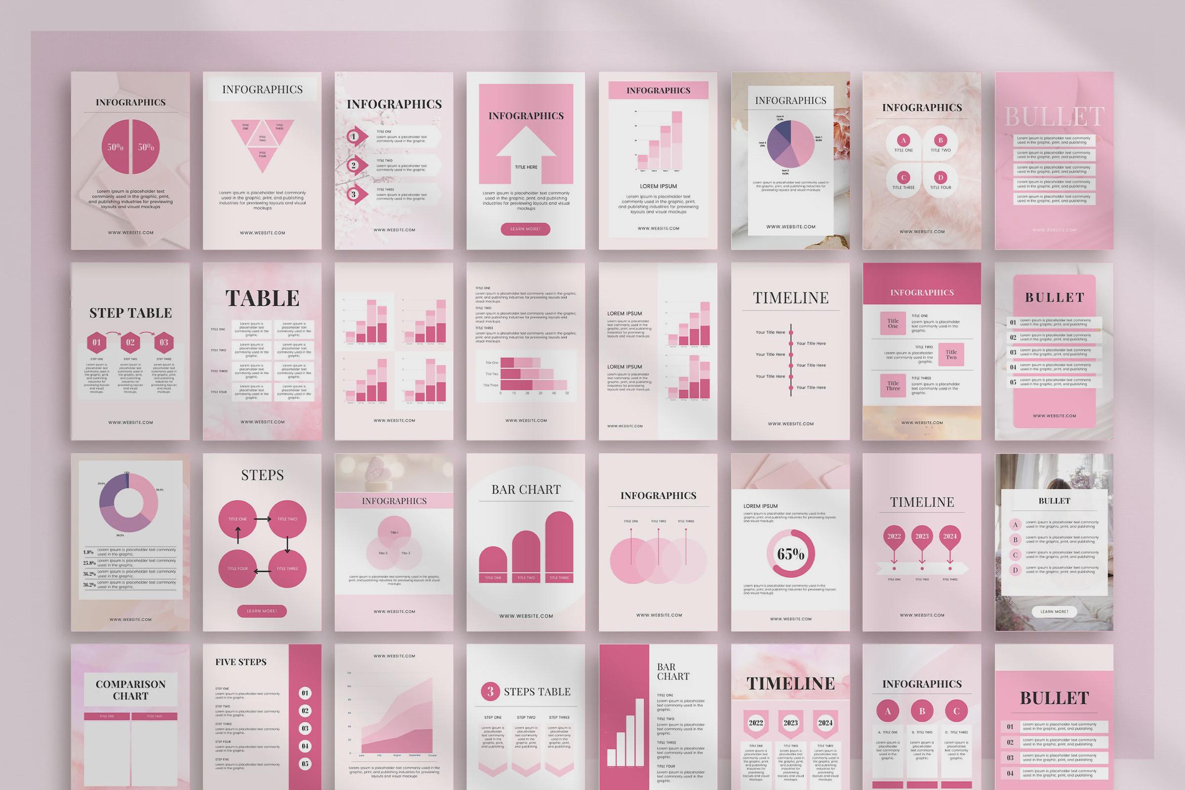 Editable Infographic Pinterest Templates, Canva Social Media, Data ...