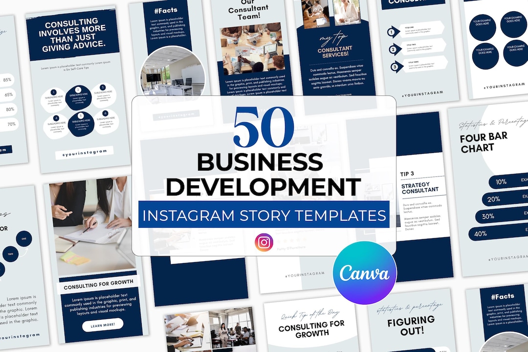 Business Development Instagram Canva Story Template, Corporate ...