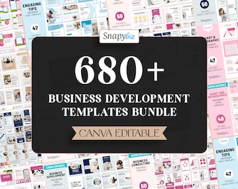 Business Social Media Canva Template Bundle: Branding & Coaching