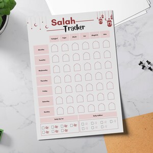 Salah Printable, Daily Salah Log, Islamic Prayer Planner, Muslim Prayer ...