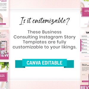 Plantillas para historias de Instagram de consultores de negocios, Canva editable, marketing para impulsar las redes sociales, coaching profesional de marca. imagen 8