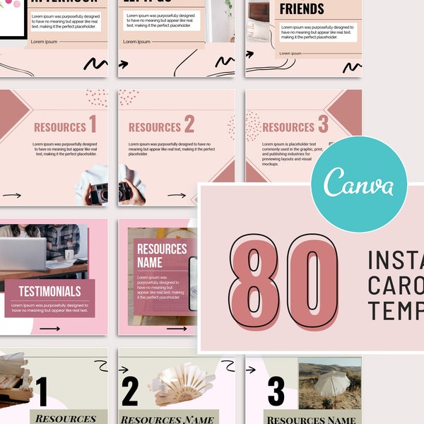 Modèle de publication sur toile carrousel Instagram | Carrousels en toile | Carrousel IG Canva | Messages du carrousel | Carrousel sans couture, IG-70