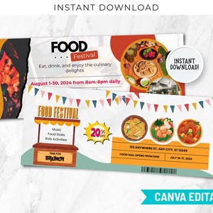 Event Ticket Canva Template, Überraschungs druckbare Konzertkarte Geschenkideen, bearbeitbares DIY Event druckbar, Benutzerdefinierte Getaway Einladung BP-286