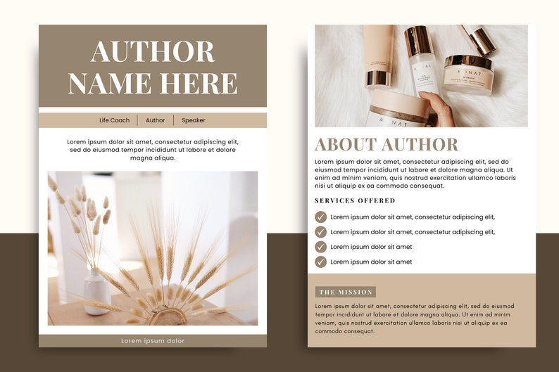 Influencer Rate Sheet Media Kit Coach Media Kit Canva - Etsy