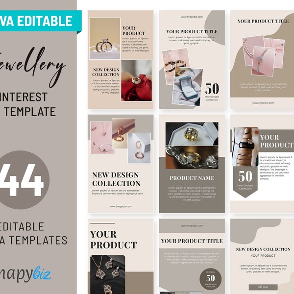 Jewelry Template, Pinterest, Pinterest Girl, Canva, Pinterest Pins, Social Media Posts, Social Media, Canva Designs