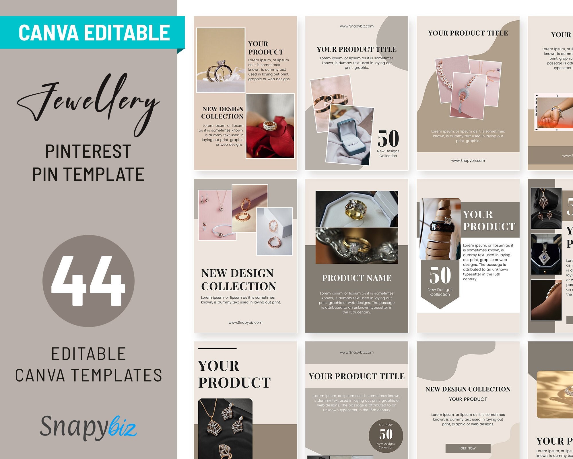 Jewelry Template, Pinterest Girl Graphic by SnapyBiz · Creative Fabrica