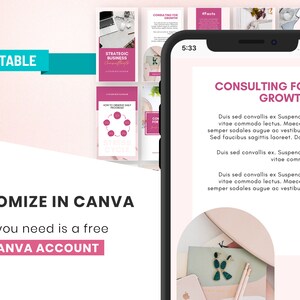 Plantillas para historias de Instagram de consultores de negocios, Canva editable, marketing para impulsar las redes sociales, coaching profesional de marca. imagen 3
