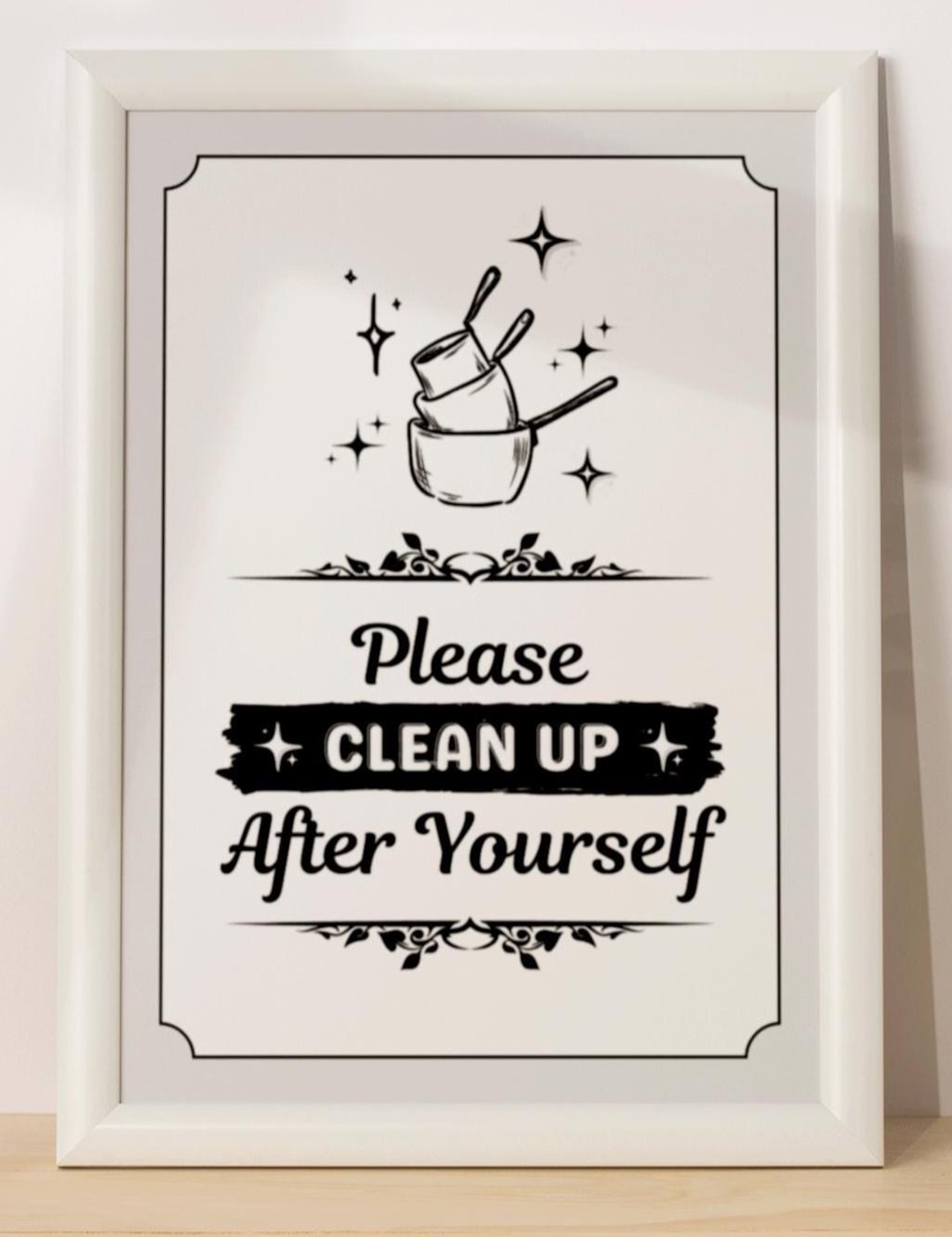 printable please clean up after yourself sign, bathroom, office