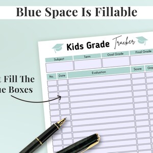 Grade Tracker, Grade Book, Teacher Grade Book, Homeschool Gradebook ...