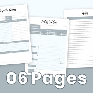 Work From Home Planner Log Work My Daily Routine Project Planner ...