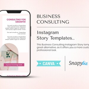 Plantillas para historias de Instagram de consultores de negocios, Canva editable, marketing para impulsar las redes sociales, coaching profesional de marca. imagen 5