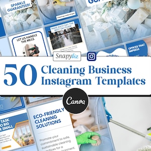 清掃事業、Instagramテンプレート、編集可能なCanva、ソーシャルメディア投稿、ホーム、オフィス、商業、住宅事業