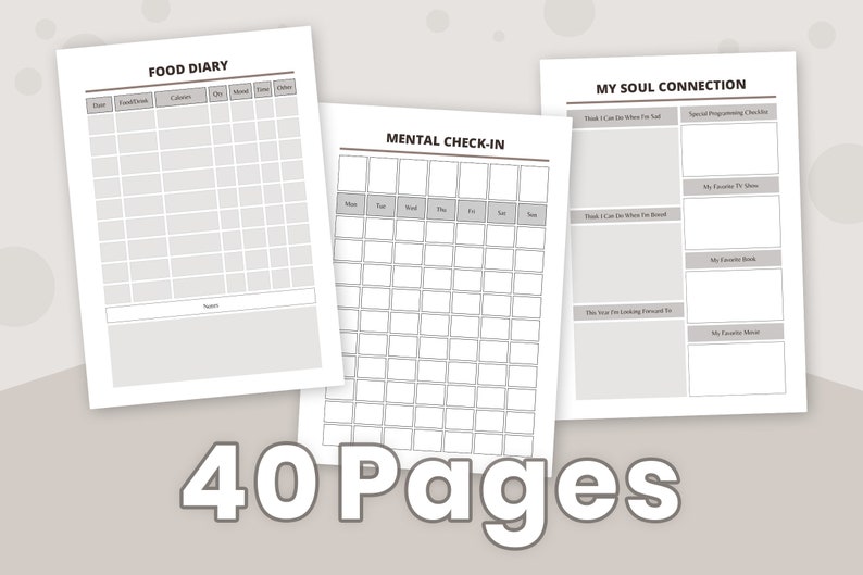 Mental Wellness Printable Planner Mental Health Planner A4 | Etsy