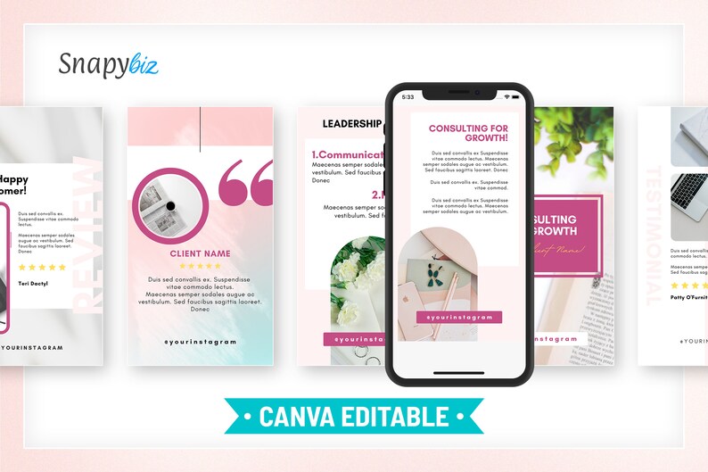 Plantillas para historias de Instagram de consultores de negocios, Canva editable, marketing para impulsar las redes sociales, coaching profesional de marca. imagen 10