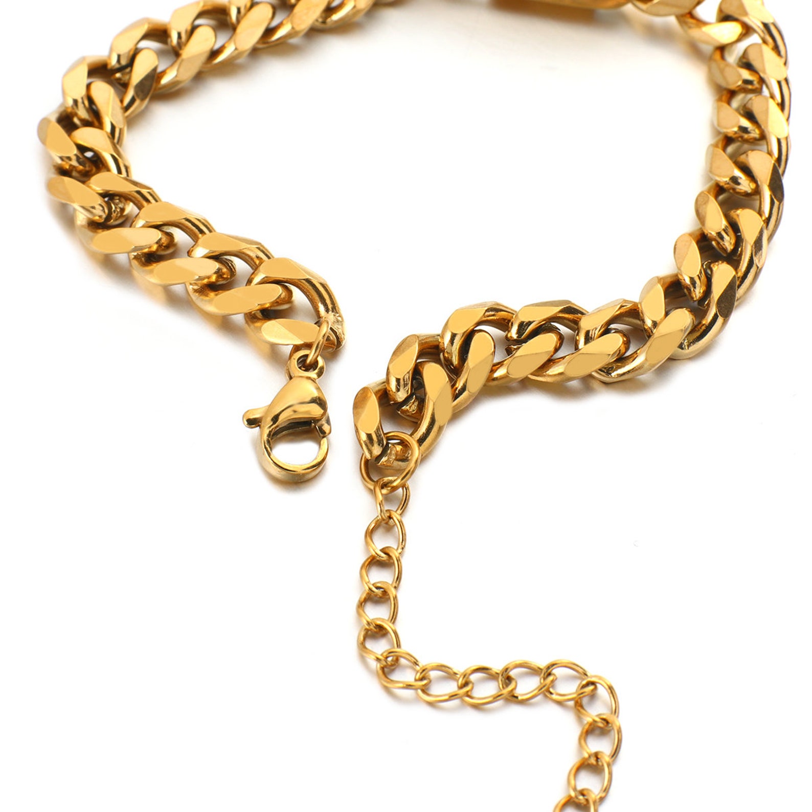 Cuban Chain 18K GOLD FILLED Bracelet Curb Chain Bracelet 18K Etsy Norway