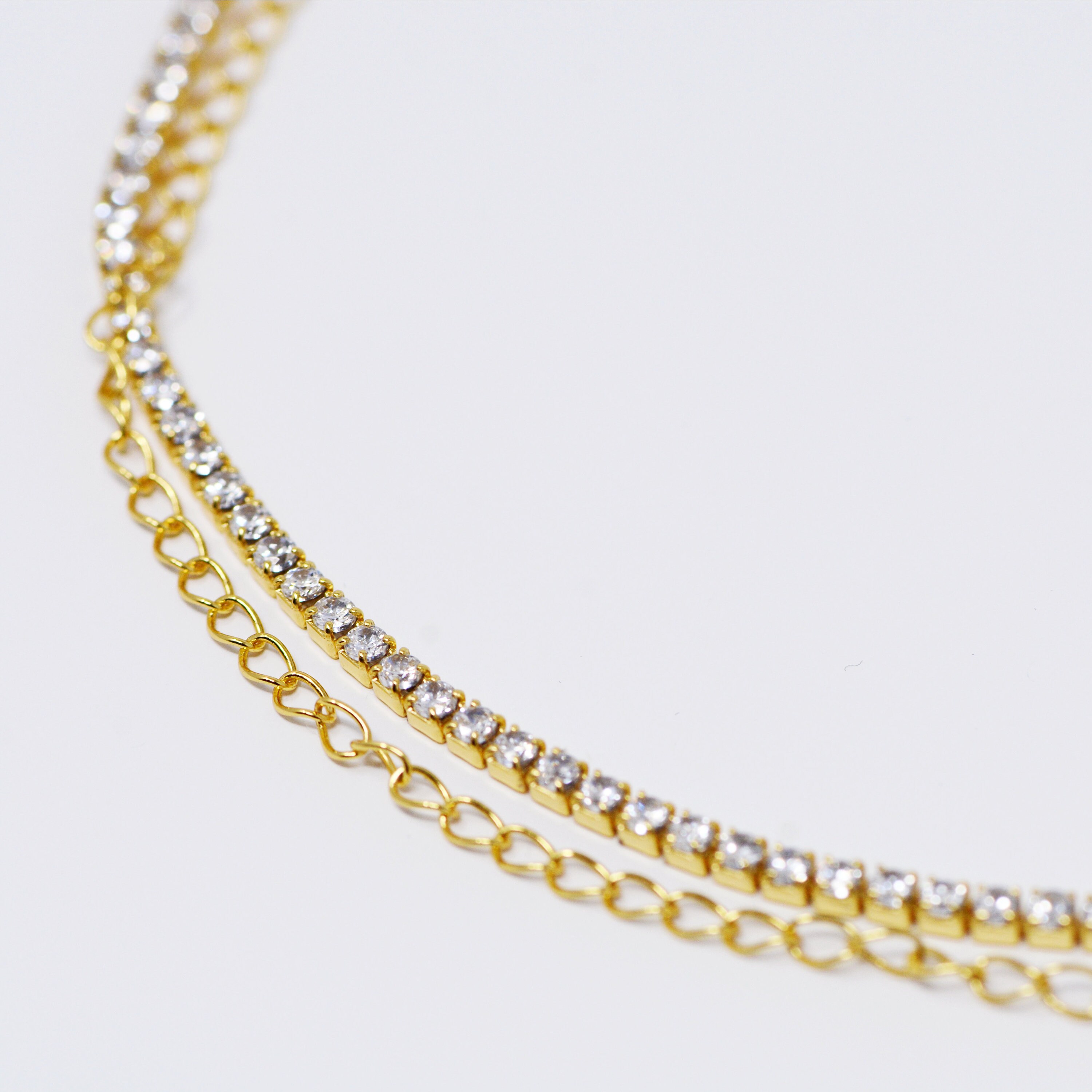 Sterling Silber 925 Tennis Halskette 2mm Tennis Halsband Etsy