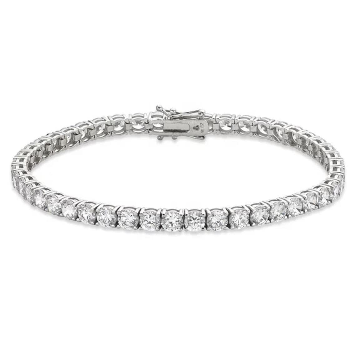 Swarovski Tennis Bracelet Premium Swarovski 4mm CZ Diamonds Etsy