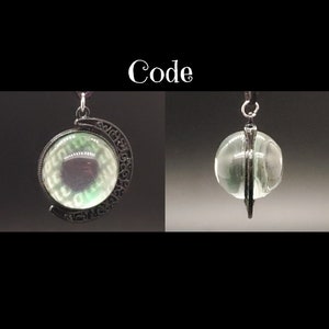 Spinning Double Sided Eye Witch Necklace Code