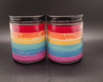 Rainbow Fruit Loops Candles